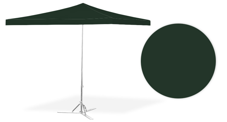 Parasole handlowe i ogrodowe KRIMAX – kolor:dark-green