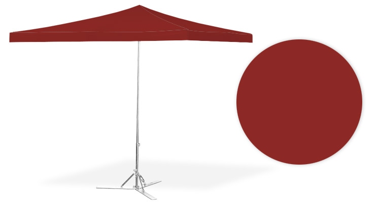 Parasole handlowe i ogrodowe KRIMAX – kolor:light-red